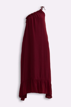 One-shoulder Maxi dress in Burgundy from Reistor