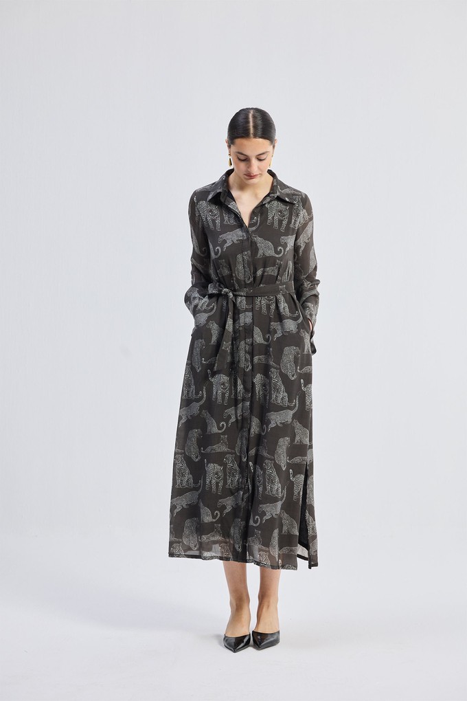 Relaxed-fit Shirt Dress in Animal Print from Reistor