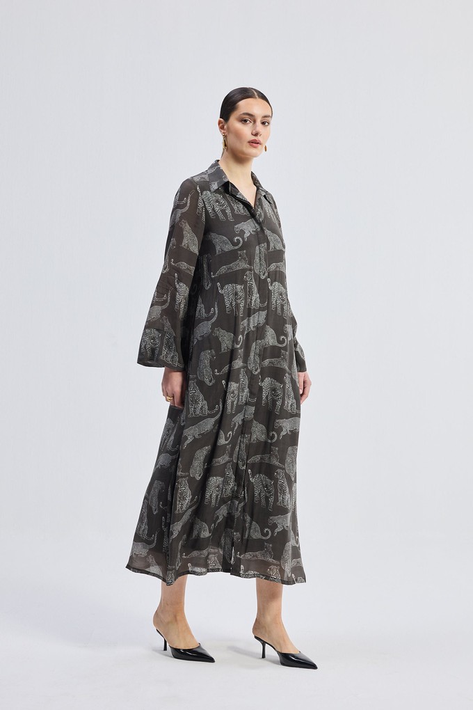 Relaxed-fit Shirt Dress in Animal Print from Reistor