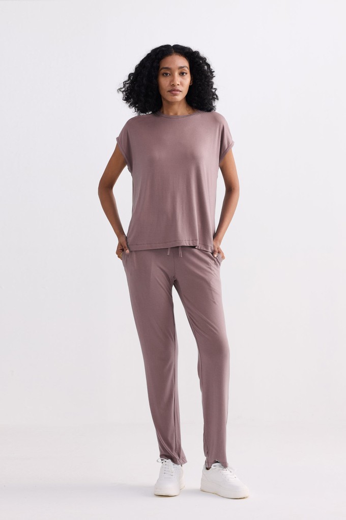 Wide Leg Pant in Dusty Rose from Reistor