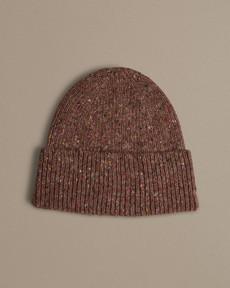 Unisex Donegal Beanie | Ruby Dusk via ROVE