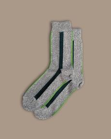 Organic Cotton Socks | Vertical Stripe Pine via ROVE