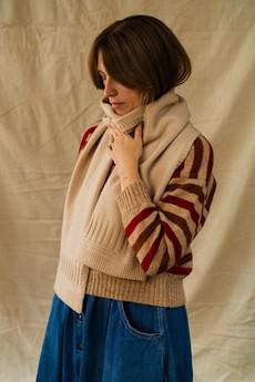 Guernsey Scarf | Ivory via ROVE