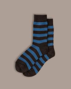 Fine Merino Wool Socks | Stripe Blue via ROVE