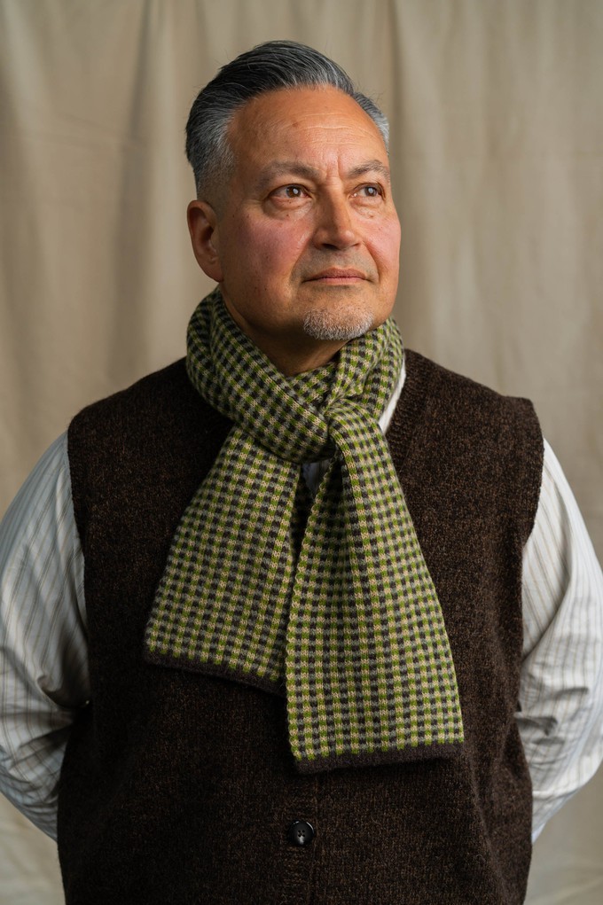 Small Check Scarf | Green from ROVE