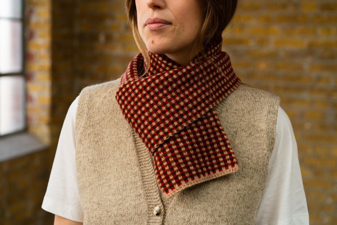 Small Check Scarf | Red from ROVE