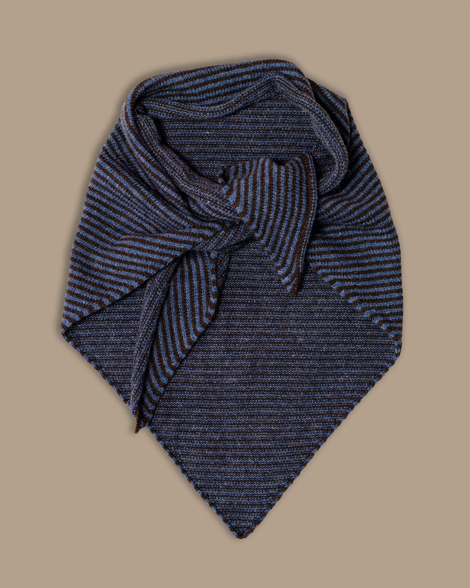Triangle Scarf | Blue Stripe from ROVE
