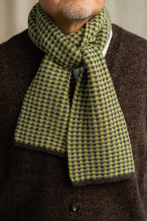 Small Check Scarf | Green from ROVE