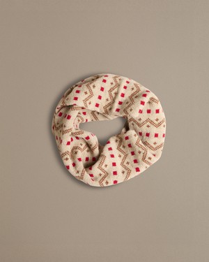 Isle Line Circle Scarf | Ecru from ROVE