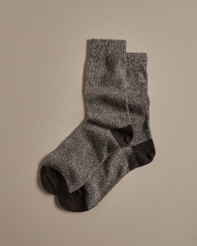 Fine Merino Wool Socks | Brown Marl from ROVE