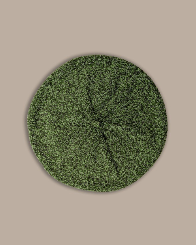 Womens Wool Beret | Matcha Marl from ROVE