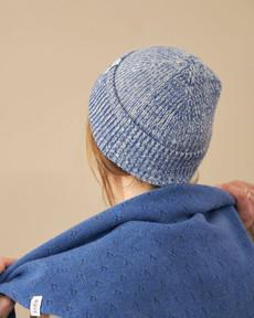 Unisex Marl Beanie | Blue via ROVE