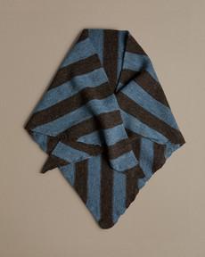 Triangle Scarf | Blue Wide Stripe via ROVE