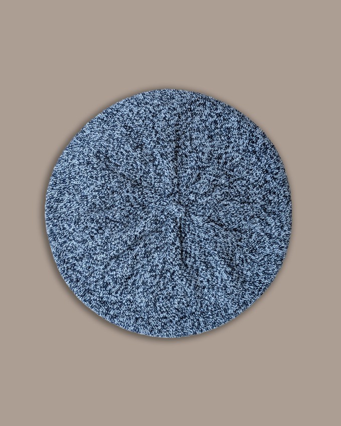 Womens Wool Beret | Cornflower Marl from ROVE