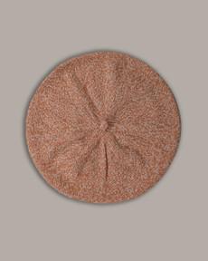 Womens Wool Beret | Apricot Marl via ROVE