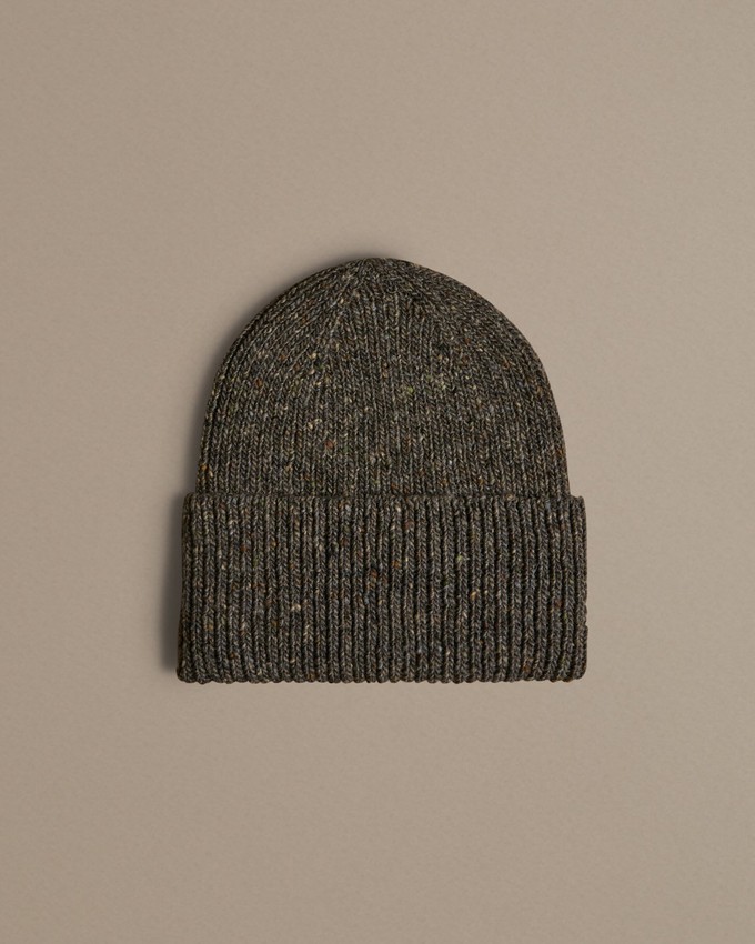 Unisex Donegal Beanie | Grey Fleck from ROVE