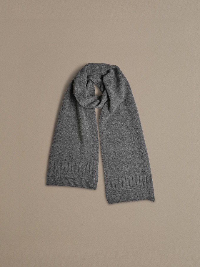 Guernsey Scarf | Soft Grey from ROVE