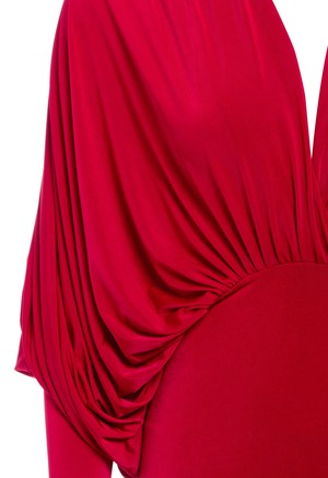 Red Batwing Dress from Sarvin