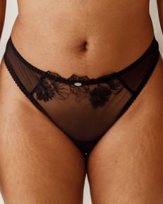 Mid Waist Slip - Juniper Black via Savara Intimates