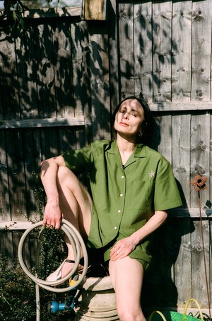 Bessie A-Line Shorts, Rich Olive Green from Saywood.