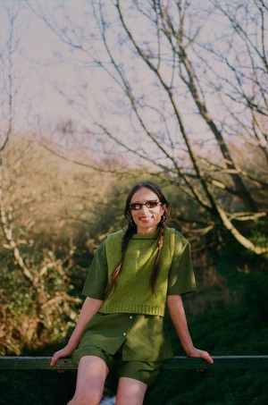 Bessie A-Line Shorts, Rich Olive Green from Saywood.