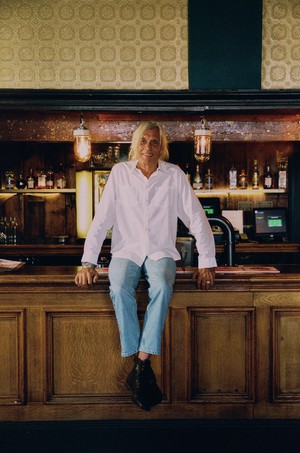 Mens Eddy Patch Pocket Shirt, White Cotton Bamboo from Saywood.