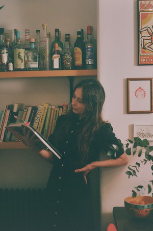 Rosa Puff Sleeve Shirtdress, Black Japanese Denim from Saywood.