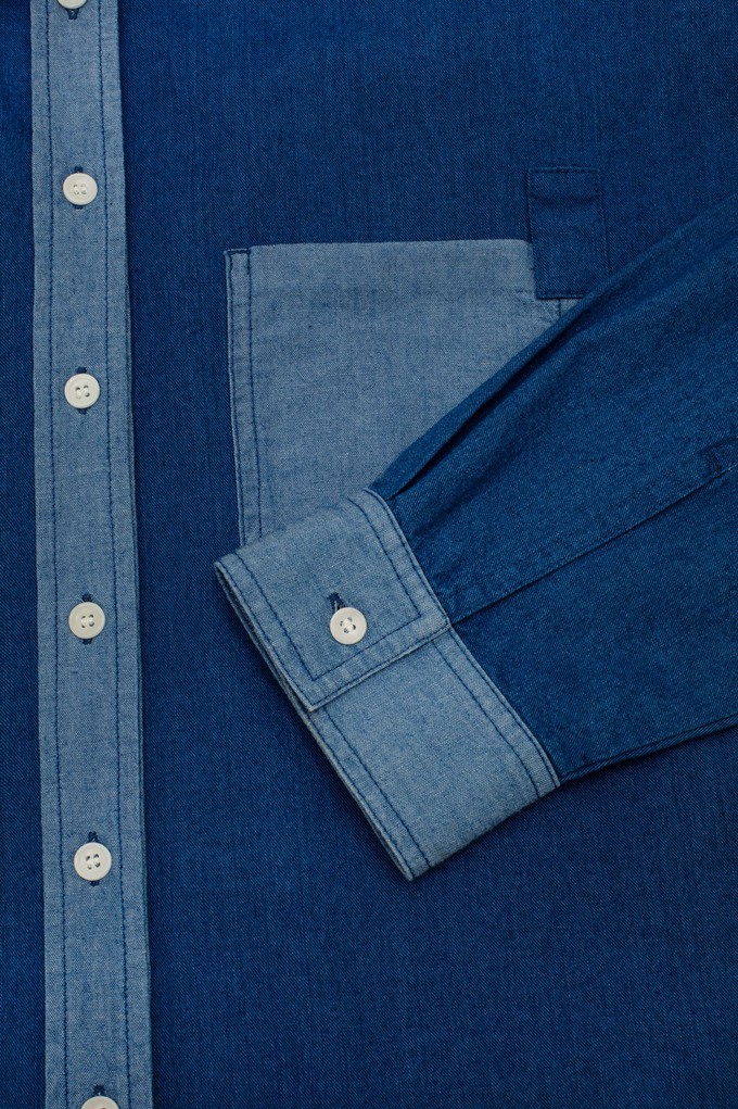 Lela Patch Pocket Shirt, Japanese Denim from Saywood.