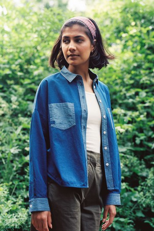 Lela Patch Pocket Shirt, Japanese Denim from Saywood.