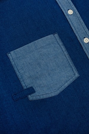 Lela Patch Pocket Shirt, Japanese Denim from Saywood.