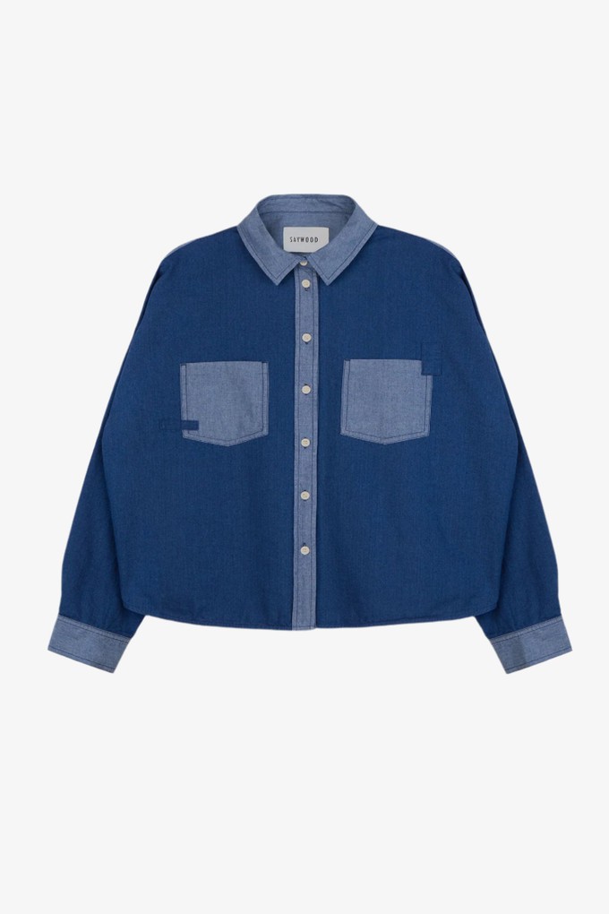Lela Patch Pocket Shirt, Japanese Denim from Saywood.