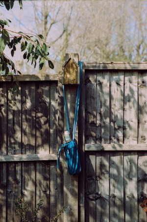 Mini Cross Body Bag / Bottle Bag, Japanese Denim from Saywood.
