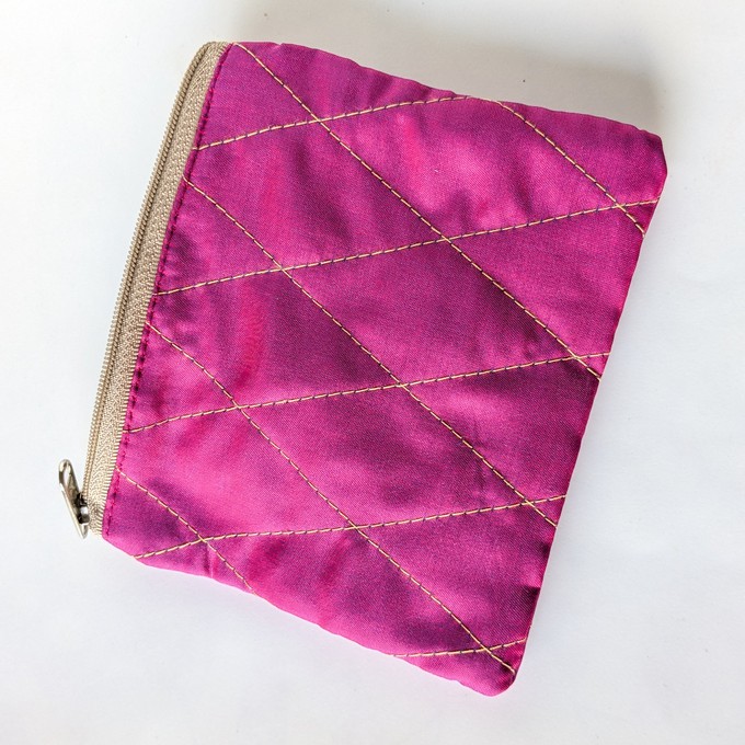 Upcycled Sari Coin Purses: Fair Trade Colourful Quilted Pouches from Shakti.ism