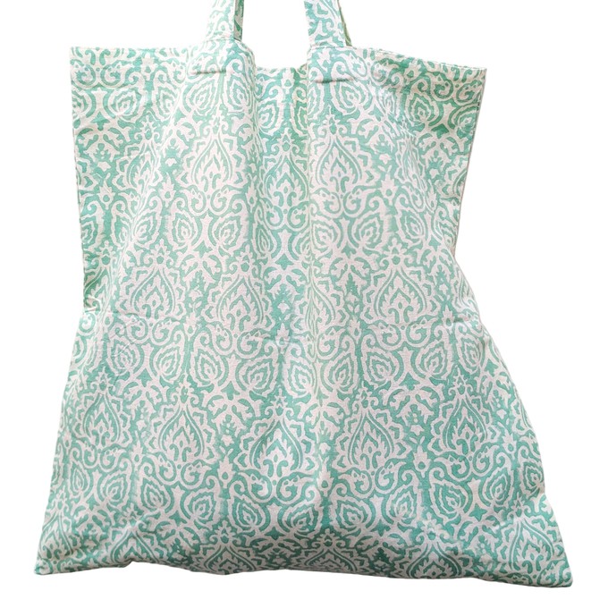 XL block and screen printed tote bags, large capacity from Shakti.ism