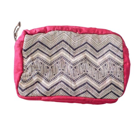 Large colourful upcycled sari box pouches from Shakti.ism