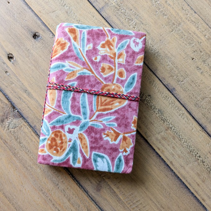 Eco Friendly Cotton Fabric Journals (5 x 7 in), Fair Trade Stationery Ethically Handmade in India from Shakti.ism