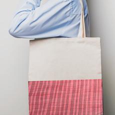 Half sari, half cotton tote bag, ethically handmade in India via Shakti.ism