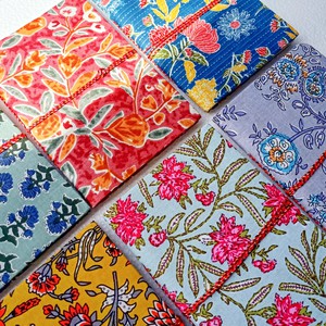 Eco Friendly Cotton Fabric Journals (5 x 7 in), Fair Trade Stationery Ethically Handmade in India from Shakti.ism