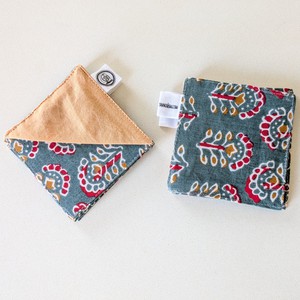 Handmade Colourful Fabric Book Page Corner, Block Print and Sari Fabric Scraps from Shakti.ism