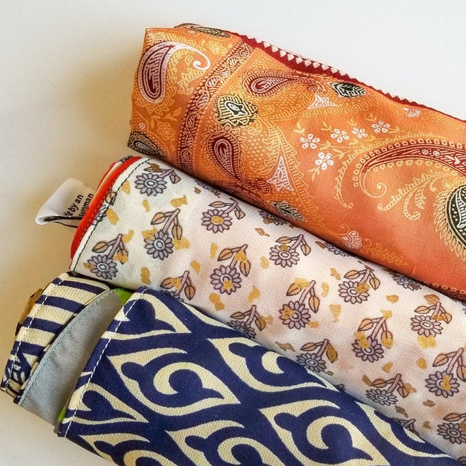 Reusable sari gift wrap (furoshiki) bundles (S, M, L, or XL) from Shakti.ism