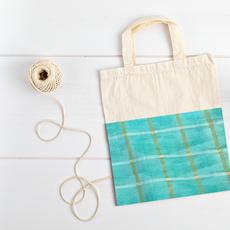 Half sari, half cotton tote bag, ethically handmade in India via Shakti.ism