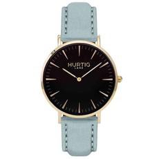 Hymnal Watch Vegan Suede Gold, Black & Duck Egg via Shop Like You Give a Damn
