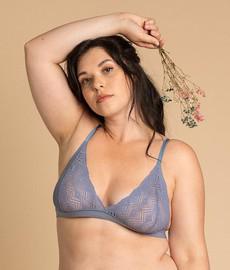 Bralette Lace Dawa Blue via Shop Like You Give a Damn