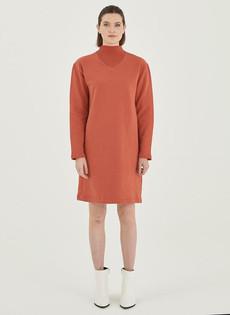 Sweat Dress With Collar Orange via Shop Like You Give a Damn