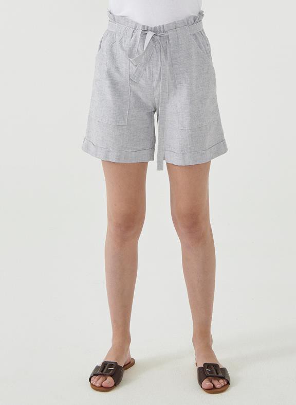 Paperbag Shorts Linen Blend Stripe from Shop Like You Give a Damn