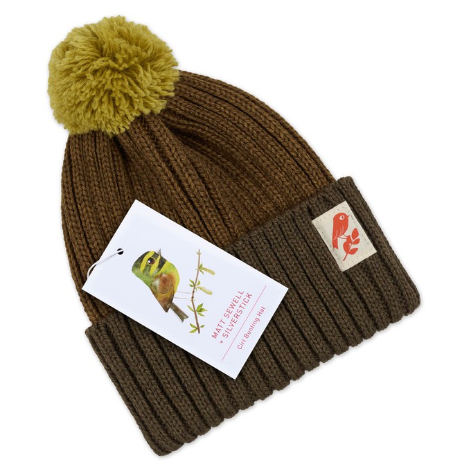 matt sewell cirl bunting bobble hat from Silverstick