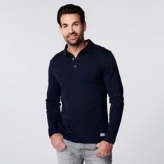 Longsleeve Polo - Navy via SKOT