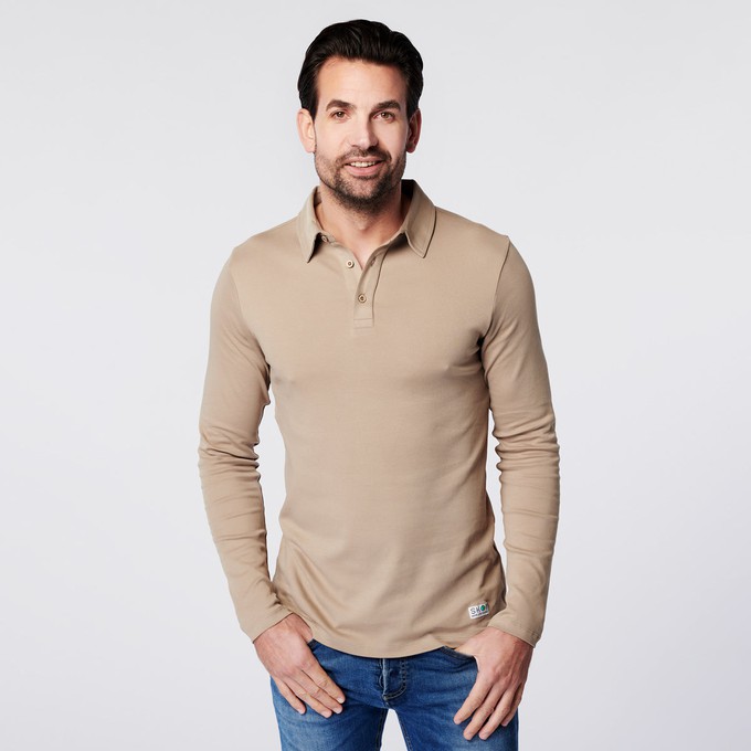 Longsleeve Polo - Sand from SKOT