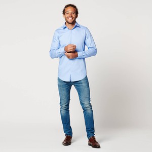 Shirt - Slim Fit Sleeve Lenght 7 - Circular Blue from SKOT