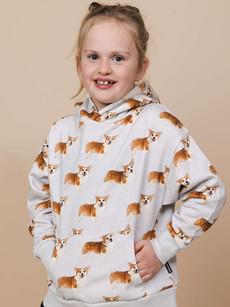 Corgi Time Oversized hoodie Kids via SNURK